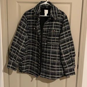 flannel tweed H&M women’s jacket